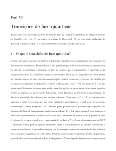 Transições de fase quânticas