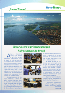 Tucuruí terá o primeiro parque hidrocinético do Brasil