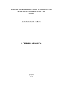 O psicólogo no hospital