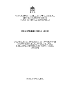 uma análise da trajetória do movimento de economia solidária no