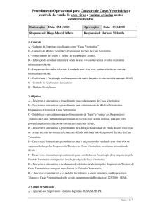 Procedimento Operacional para Cadastro de Casas Veterinárias e