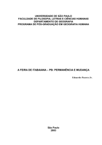 a feira de itabaiana – pb: permanência e mudança - Free