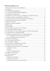 Índice dos capítulos V e VI - Moodle @ FCT-UNL