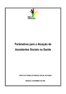 Parâmetros para a Atuação de Assistentes Sociais na - CRESS-PR