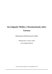 Tortura, Investigação Médica e Documentação sobre