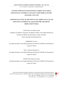 estudo comparativo dos efeitos cardiovasculares e