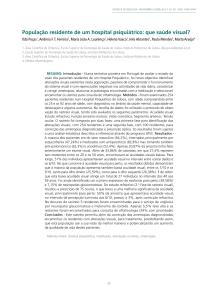 População residente de um hospital psiquiátrico: que saúde visual?