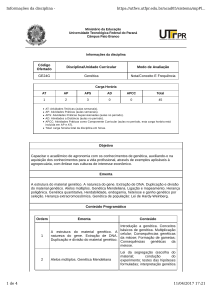 Informações da disciplina - https://utfws.utfpr.edu.br/acad05/sistema