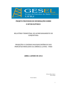 projeto provedor de informações sobre o setor