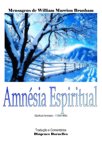 Amnésia Espiritual - Diógenes Dornelles