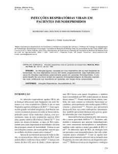Infecções respiratórias virais em pacientes imunodeprimidos