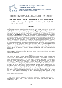 O edifício sustentável e a qualidade do ar interno