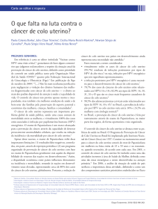 O que falta na luta contra o câncer de colo uterino?