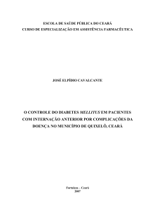 o controle do diabetes mellitus em pacientes com internação