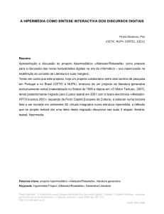 «A hipermédia como síntese colaborativa de discursos estéticos