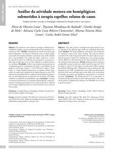 Análise da atividade motora em hemiplégicos submetidos à terapia