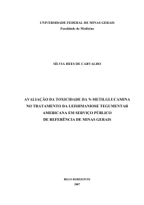 avaliação da toxicidade da n-metilglucamina no tratamento da