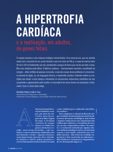 a hipertrofia cardíaca - Assinatura Digital Ciência Hoje Navegue em