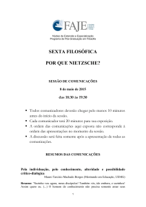 sexta filosófica por que nietzsche?