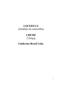 LOCERYL® cloridrato de amorolfina CREME 2,5mg/g Galderma