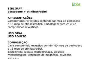 SIBLIMA® gestodeno + etinilestradiol APRESENTAÇÕES