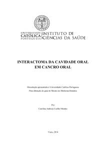 interactoma da cavidade oral em cancro oral