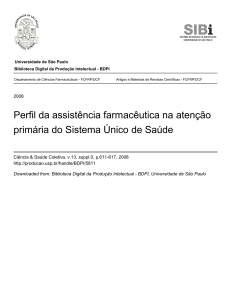 Perfil da assistência farmacêutica na atenção primária