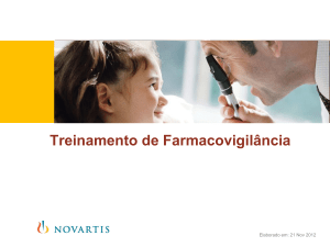 Treinamento de Farmacovigilância