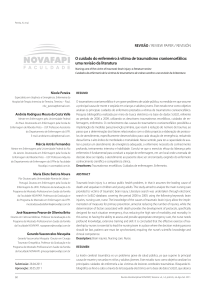 O cuidado do enfermeiro à vítima de traumatismo cranioencefálico