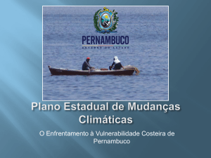 O Enfrentamento à Vulnerabilidade Costeira de Pernambuco