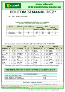 se 21/2017 (21/05 – 27/05/2017) dados acumulados