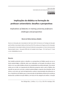 Implicações da didática na formação do professor