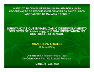 SUBSTÂNCIAS QUE INVIABILIZAM O DESENVOLVIMENTO