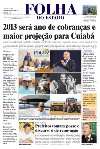 2013 será ano de cobranças e maior projeção para Cuiabá