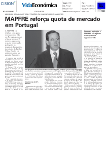 MAPFRE reforça quota de mercado em Portugal