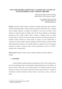 testando quebra estrutural na regra de taylor