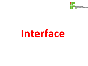 Aula 10 – Interfaces