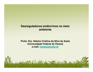 Desreguladores Endócrinos - Instituto das Águas do Paraná