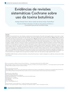 Evidências de revisões sistemáticas Cochrane sobre uso da toxina