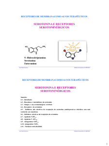 SEROTONINA E RECEPTORES SEROTONINÉRGICOS