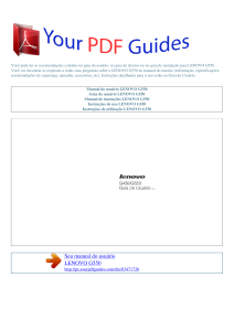 Manual de instruções LENOVO G550