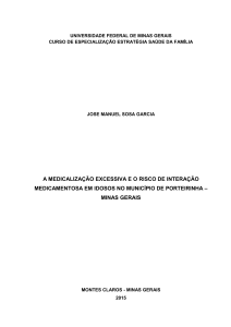 A MEDICALIZAÇÃO EXCESSIVA E O RISCO DE INTERAÇÃO