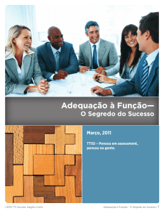 Adequação à Função - TTI Success Insights Brasil