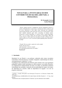 notas para a inventariação dos contributos de bachelard para