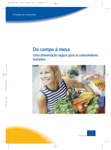 Do campo à mesa - Uma alimentação segura para os consumidores