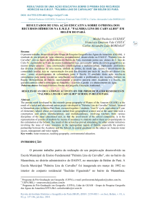 resultados de uma ação educativa sobre o prisma dos recursos