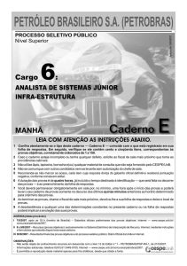 Caderno de prova - cargo 6