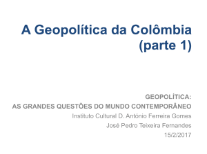 18. A Geopolítica da Colômbia