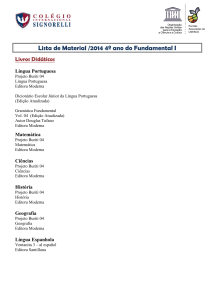 Lista de Material /2014 4º ano do Fundamental I