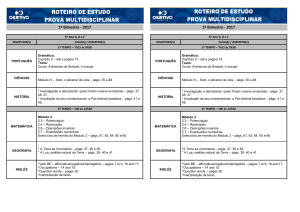 1º Bimestre - 2017 1º Bimestre